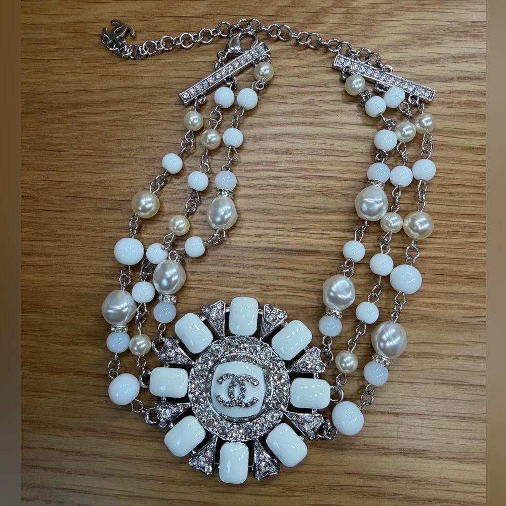 Chanel Multi-Strand Statement Choker Necklace - image 4